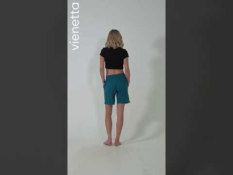 Купить Хлопковые шорты женские VIENETTA 5122670000 в Украина в Lingerie.ua - Одяг для дому та відпочинку, Видео 1