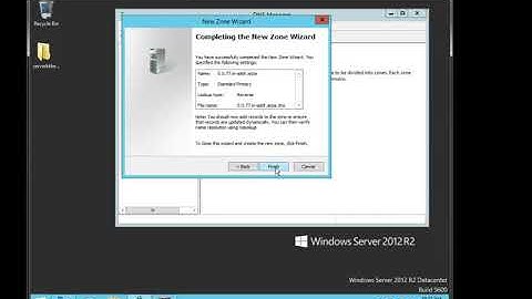 6.1 Windows server 2012 DNS forward lookup & reverse lookup setting