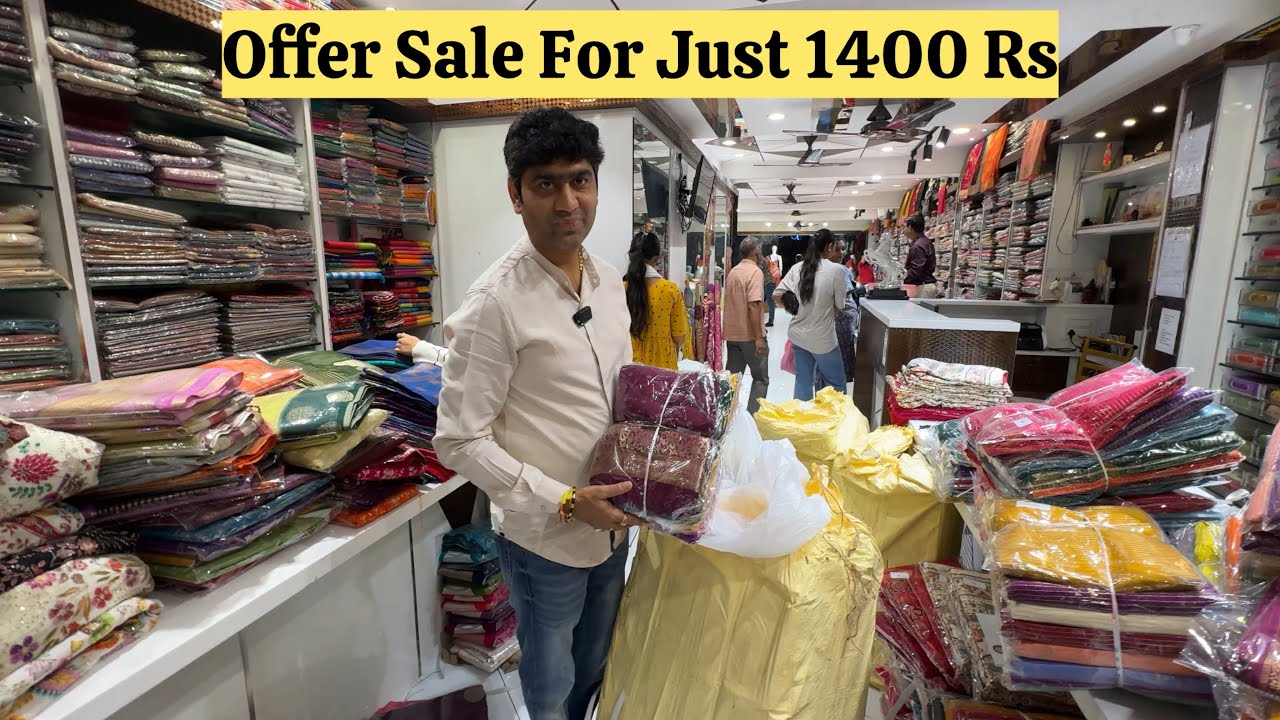 Offer Sale Just 1400 Rs Viscose Sarees at Anand Deep Fashion Rajajinagar | Single Saree Courier Avl