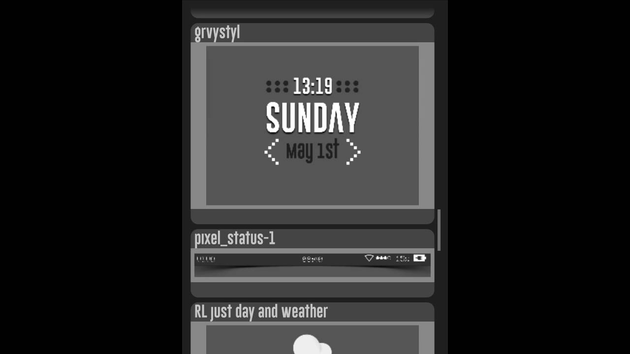 Custom widget form SD card templet with Zooper Widget Pro