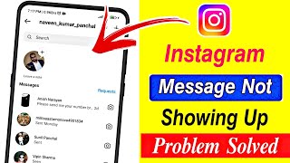 Instagram Messages Not Showing Up | Instagram Message Problem 2023 | Instagram Message Not Showing