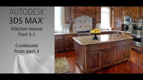 3ds max tutorial,  Kitchen Island - Part 3-1