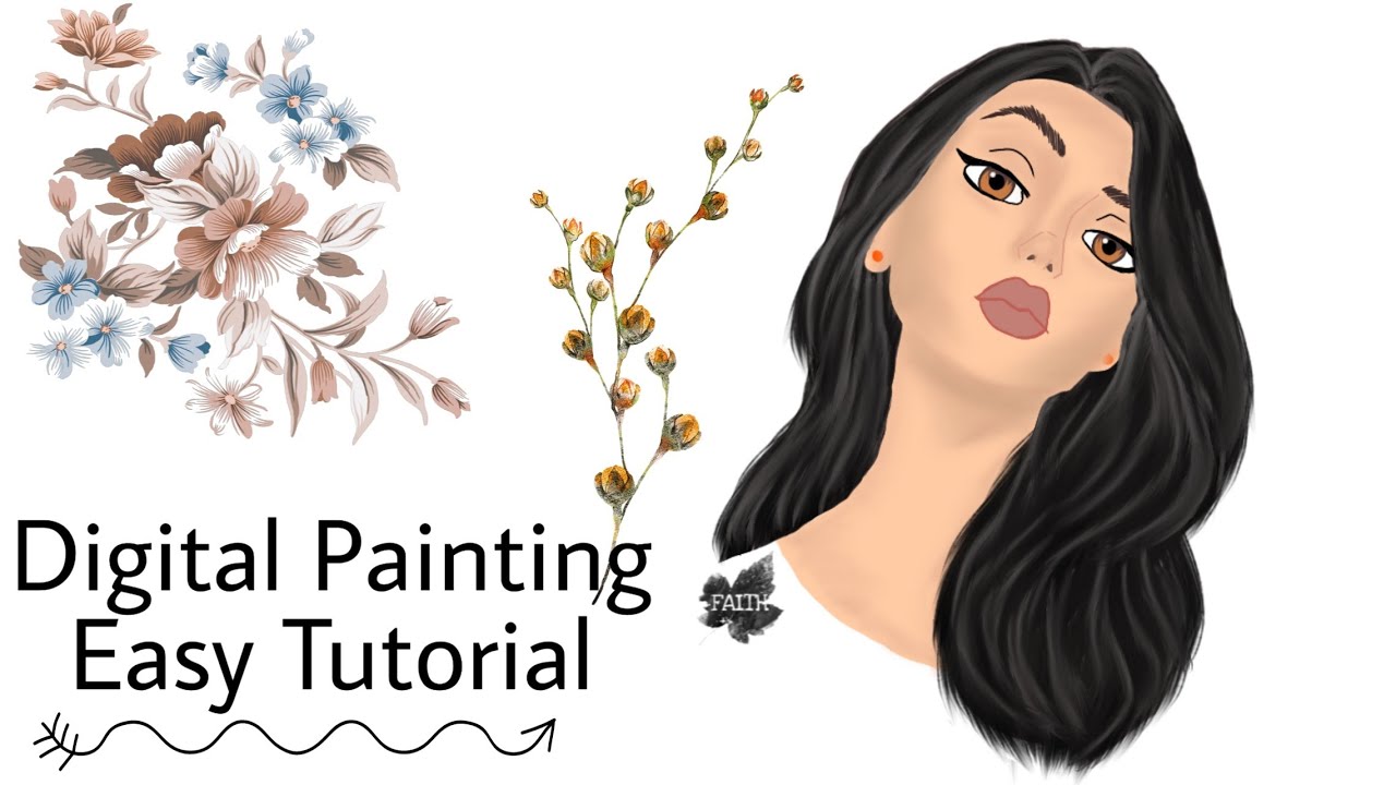 Digital Painting Easy Tutorial - YouTube