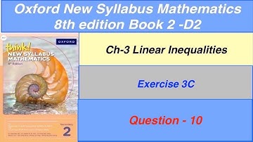 Exercise 3C Question-10  Oxford New Syllabus Mathematics 8th edition Book 2 | EX- 3c book 2