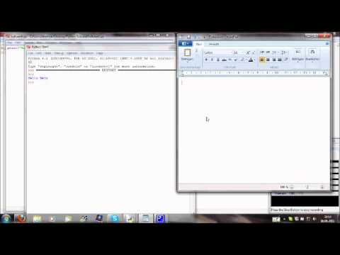 Python-Tutorial "print und Hallo Welt"
