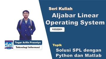 Week 1 Praktikum Menyelesaikan SPL dengan Python dan Matlab