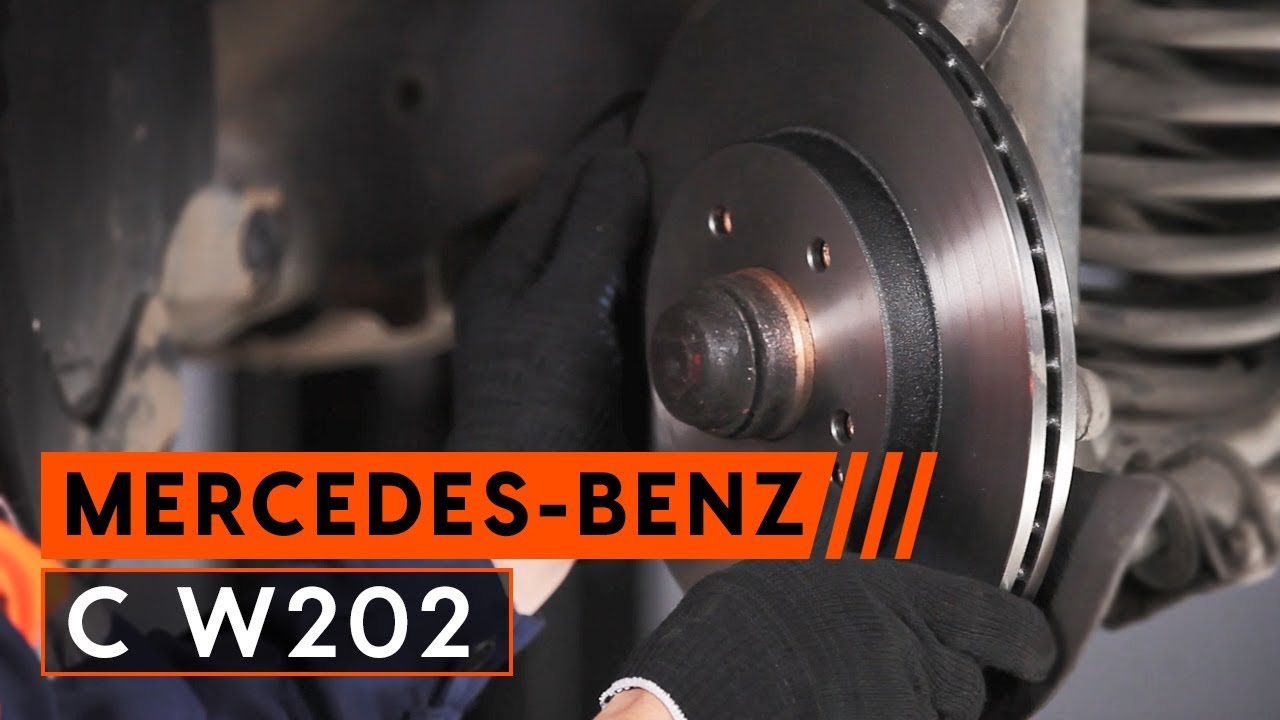 Cómo cambiar los discos de freno y pastillas de freno en MERCEDES W202 [VÍDEO TUTORIAL DE Cómo cambiar los discos de freno y pastillas de freno en MERCEDES W202 [VÍDEO TUTORIAL DE
