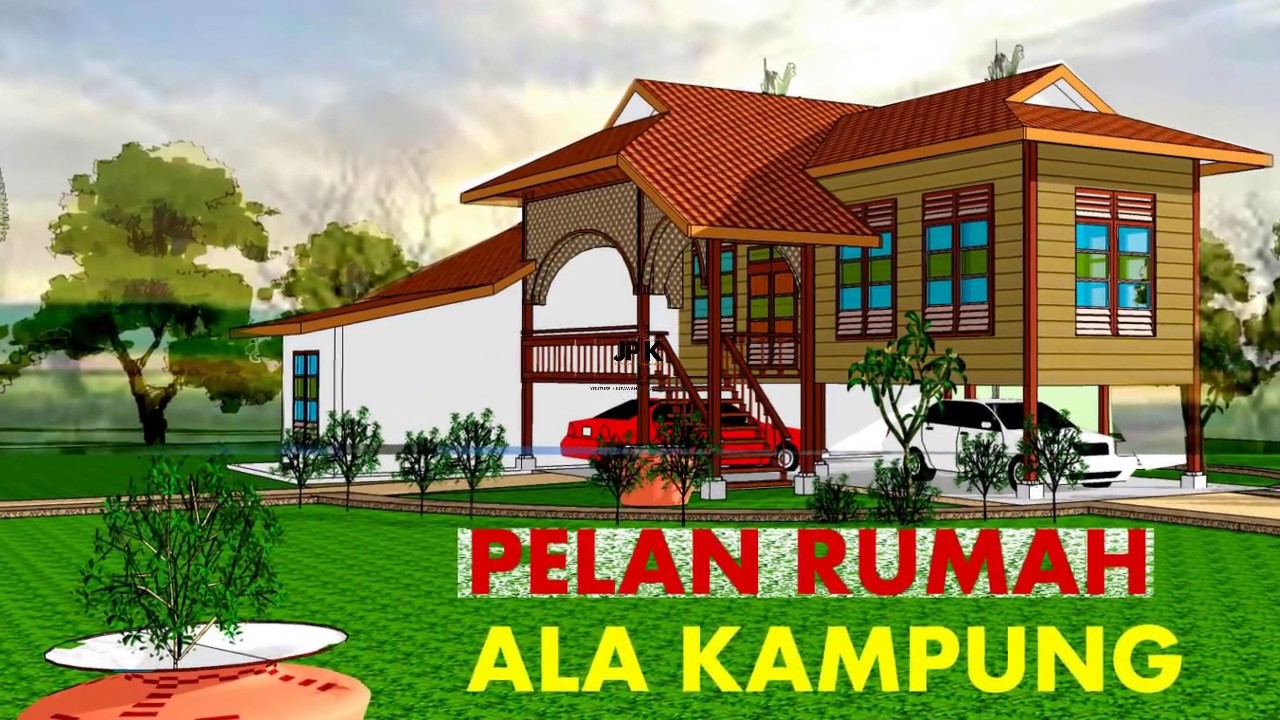 Pelan Rumah Ala Kampung 3 bilik sempena syawal 2022 