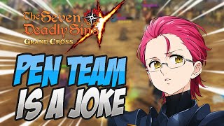 Even In Ungeared Valenti DESTROYS Pen Team! Seven Deadly Sins Grand Cross