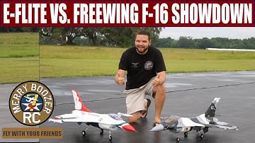 E-Flite VS Freewing 70mm F-16 Showdown! Full Flight And Review.