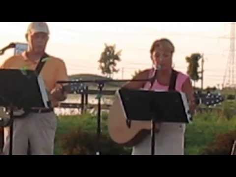 Shorewood Glen Garage Band at Shorewood Bandshell, Pat Hahto singing Save the Last Dance for Me