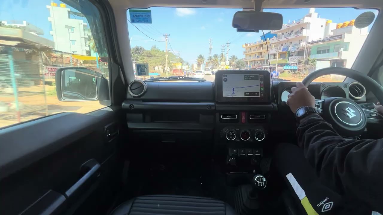 ASMR car drive in Bangalore | Nice weather | Suzuki Jimny | cockpit view pov driving | 
