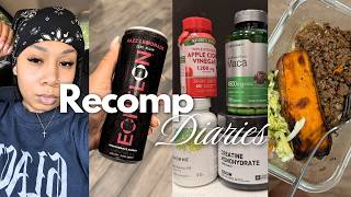 Recomp Diaries Ep5. | Realistic What I Eat In A Day During My Body Recomp + Supplements  & Vitamins