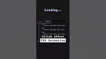 ⚡ Glitch Effect Loading Animation | HTML & CSS Tutorial 💻 #html #css #shorts #coding #ui #frontend