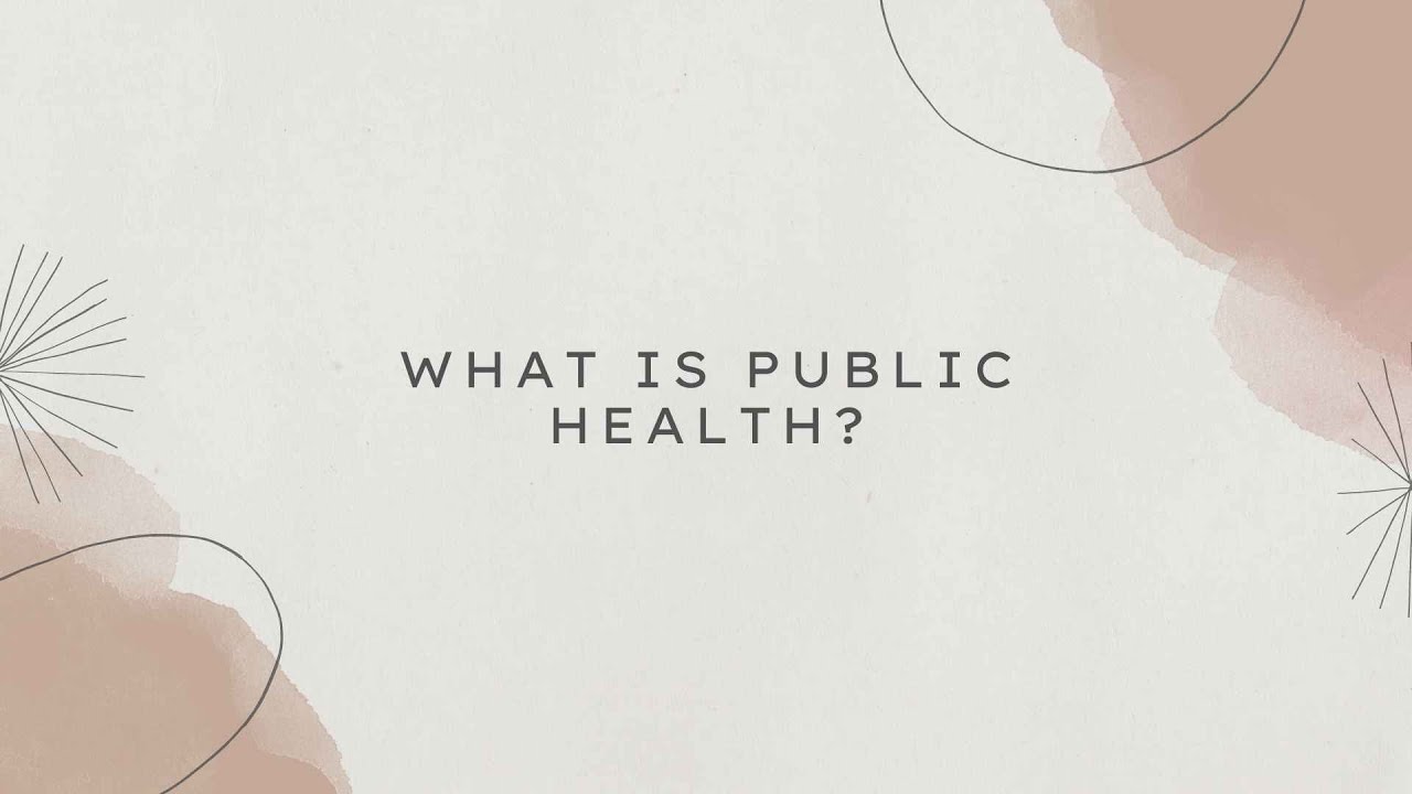 Introduction of Public Health - YouTube