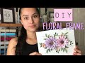 DIY Floral Frame using images from CRICUT Design Space!