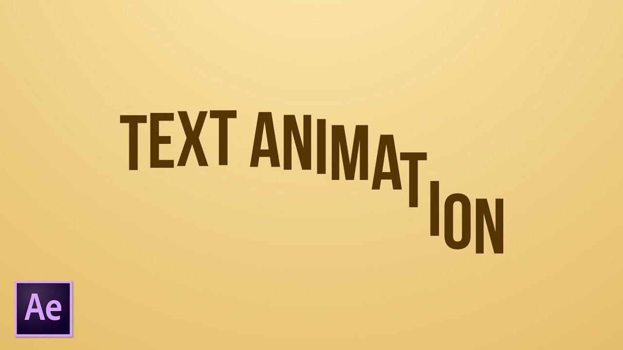 โปรแกรมทําตัวอักษรเคลื่อนไหว  Update  สอน After Effects - ทำอนิเมชั่นตัวหนังสือ Basic Text Animation