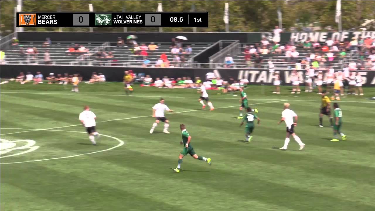 NCAA DI Soccer Mercer University at Utah Valley University YouTube