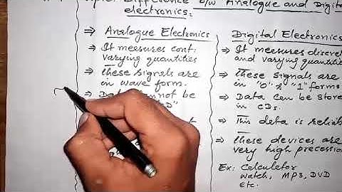 Class10 || Difference between analog and digital electronics|| Physics Chapter 17