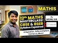 12th class maths syllabus CBSE/BSEB/MATHS BY MONU SIR