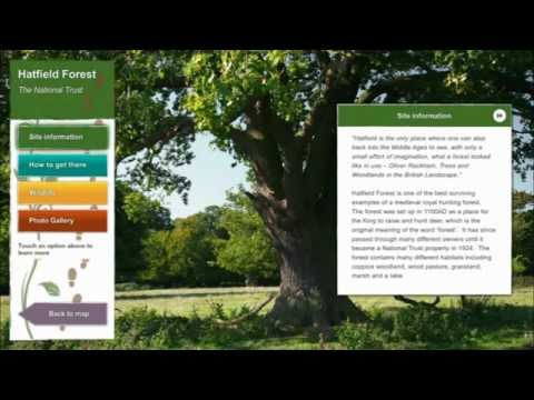 Saffron Walden Museum Woods and Walks - Touchscreen Interactive
