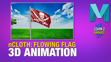 Using nCloth to create a waving Flag in Autodesk Maya 2022. Beginner Tutorial