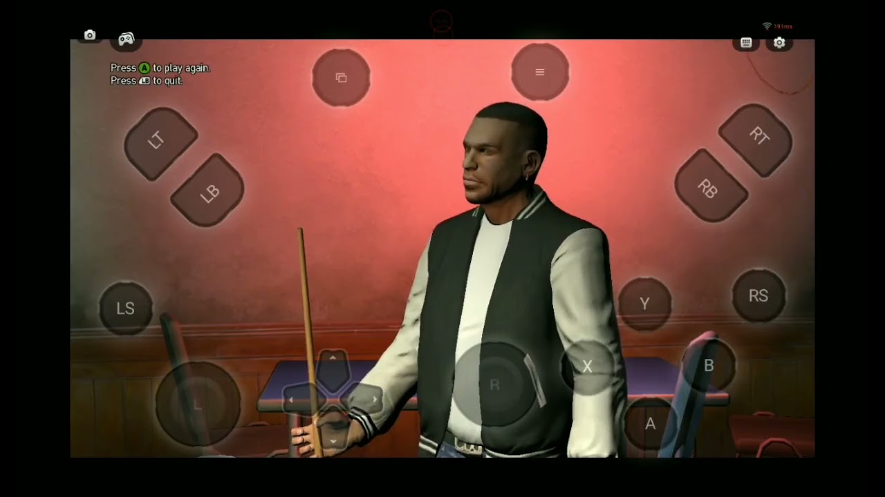 Играю в GTA Episodes from liberty city. Луис выиграл партию в бильярд