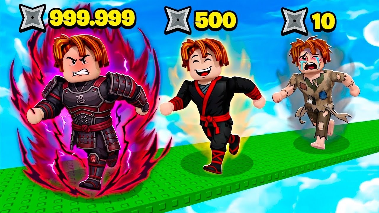 COMECEI MUITO RUIM MAS A CADA EVOLUÇÃO NINJA FICO MELHOR NO ROBLOX