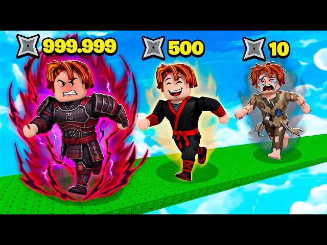 COMECEI MUITO RUIM MAS A CADA EVOLUÇÃO NINJA FICO MELHOR NO ROBLOX