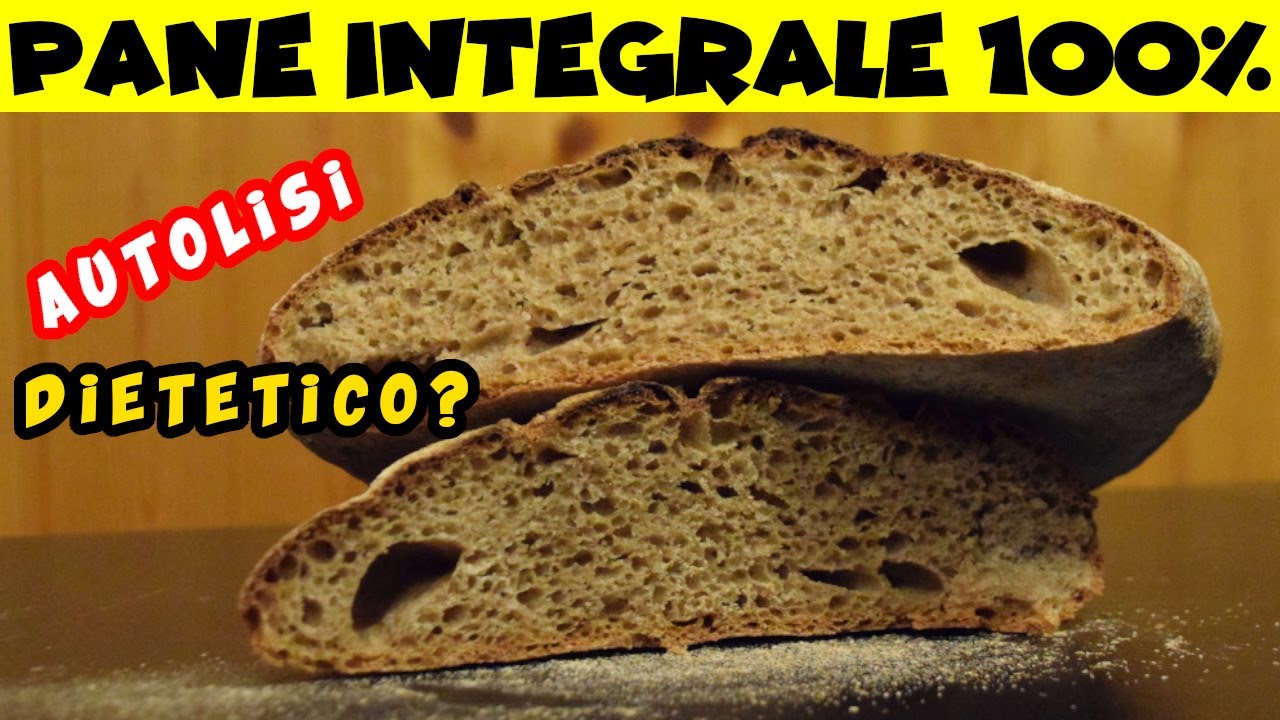 Pane 100% integrale con tecnica dell'autolisi, idratazione 75%