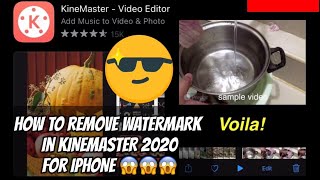 iOS How to remove WATERMARK in KINEMASTER for FREE (2020) | Easy to follow 😉