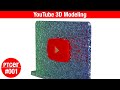 Youtube logo 3d modeling  ptc creo parametric 50  ptcer