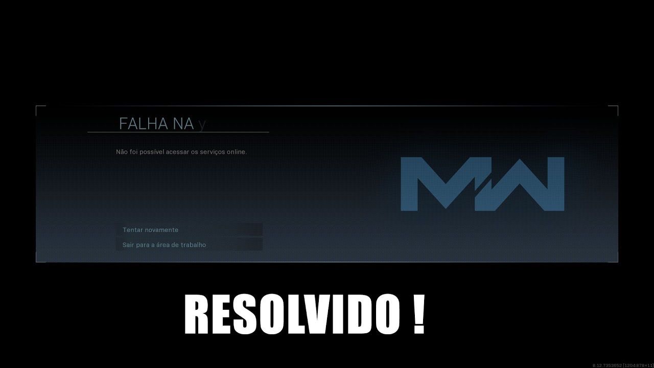 ERRO DE FALHA NA CONEXÃO NO CALL OF DUTY WARZONE - YouTube