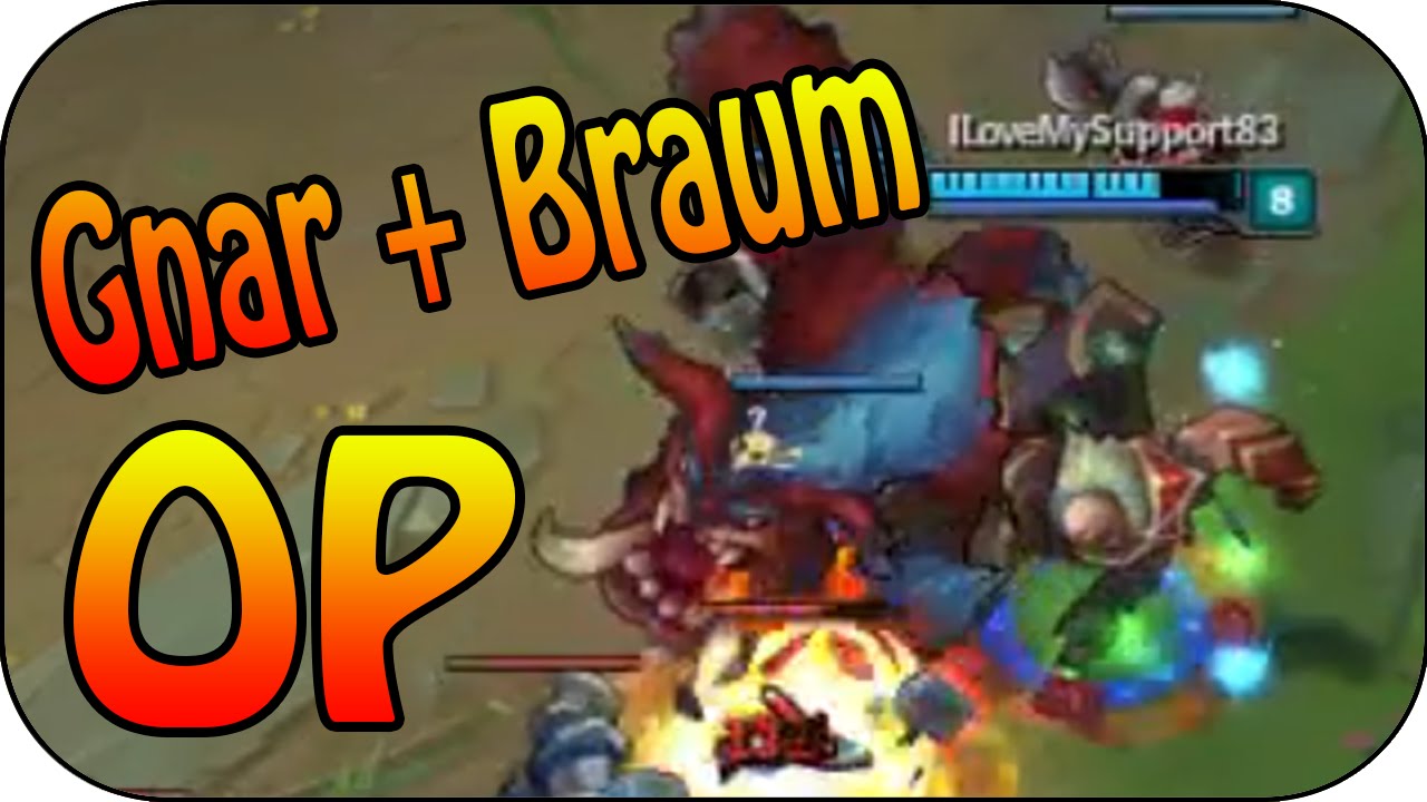 GNAR + BRAUM OP ★ Bot Lane Full Gameplay [Ger] YouTube