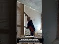 Traditional Wall Plastering Technique Using a Long Wooden Tool !! #innovation #tools #construction