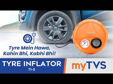 myTVS Tyre inflator TI-2, Cars best companion Order now: https://mytvs.com/mytvs-car-tyre-inflators