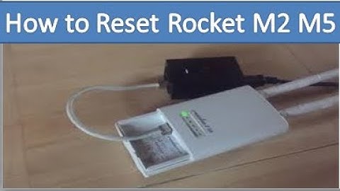 How to factory reset rocket M5 M2