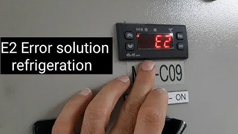 how to fix E2 error in eliwell