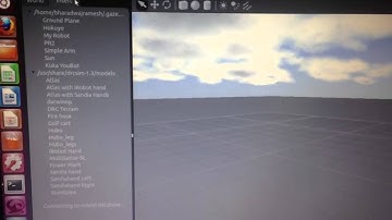 Hubo robot modeled on Gazebo