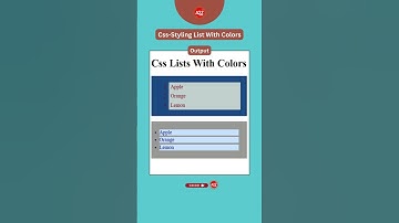 CSS LIST WITH COLORS  #csstutorial #trendingshorts #trending #education #shorts #shortsvideo #shots