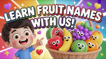Fruits Names - Learn Fruits Names English Vocabulary I The Play zone I Kids Learning Video