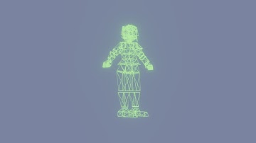 Wireframe shader test.