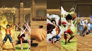 All Monkey D. Luffy Transformations & Special Attacks - One Piece Pirate Warriors 4