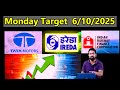 Tata Motors, IREDA, IRFC Share Monday Target | 6/10/2025 |