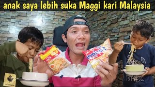 Budak2 tak boleh tipu Maggi kari Malaysia lebih lezat dari mie sedaap Indonesia 