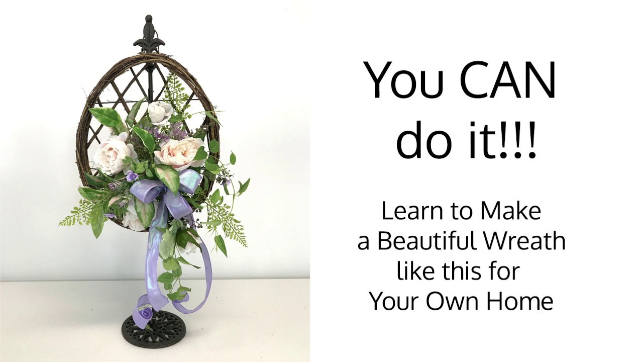 Easter Basket Wall Decor Preview February Wreath Making of the Month