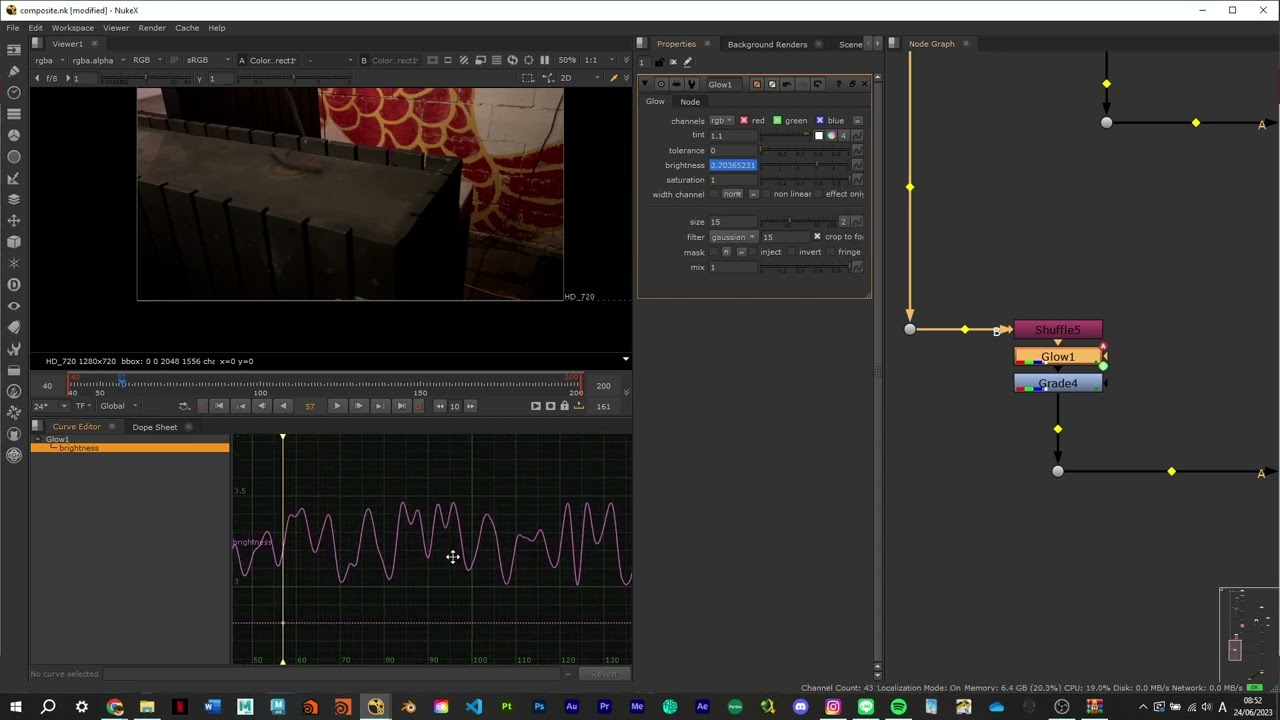 【Nuke】Add noise in curve editor