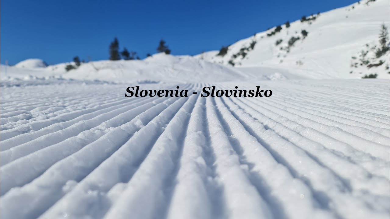 Slovinsko - Slovenia - Vogel Ski Area Alps - Bohinj 4K video