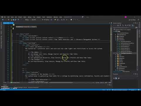 Pulse : Time Table Generator and Resource Management System | .NET MVC CORE | AZURE STORAGE