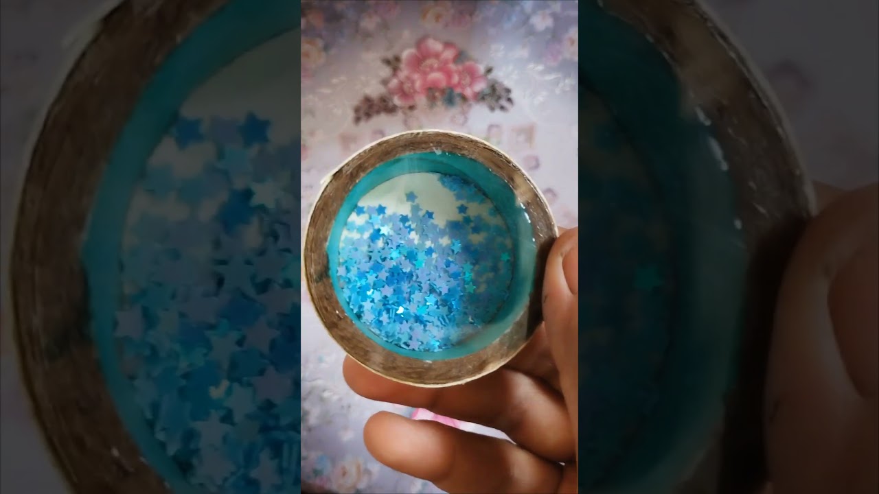 DIY keychain 🩵 from empty tape roll 💡